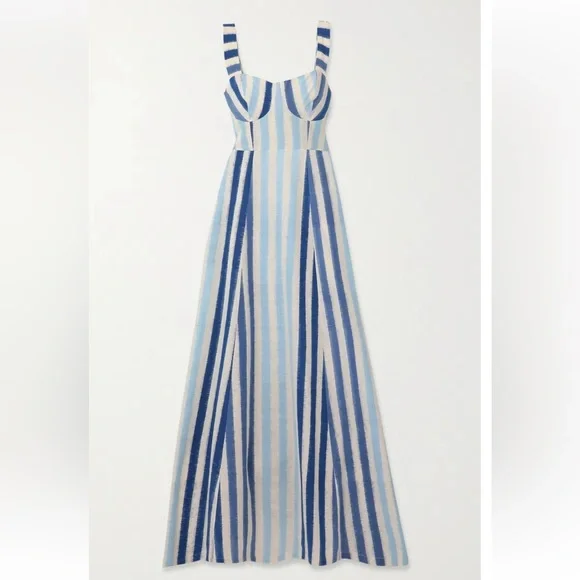 ❤️ Azzurra Cutout Striped Maxi Dress